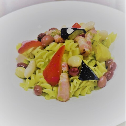 まめと伊達野菜のいろどりパスタ