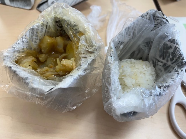 パッククッキングによるカレーライス