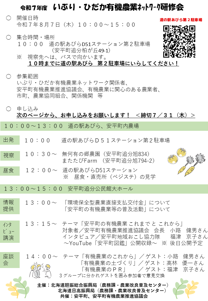 いぶり・ひだか有機農業ネットワーク研修会