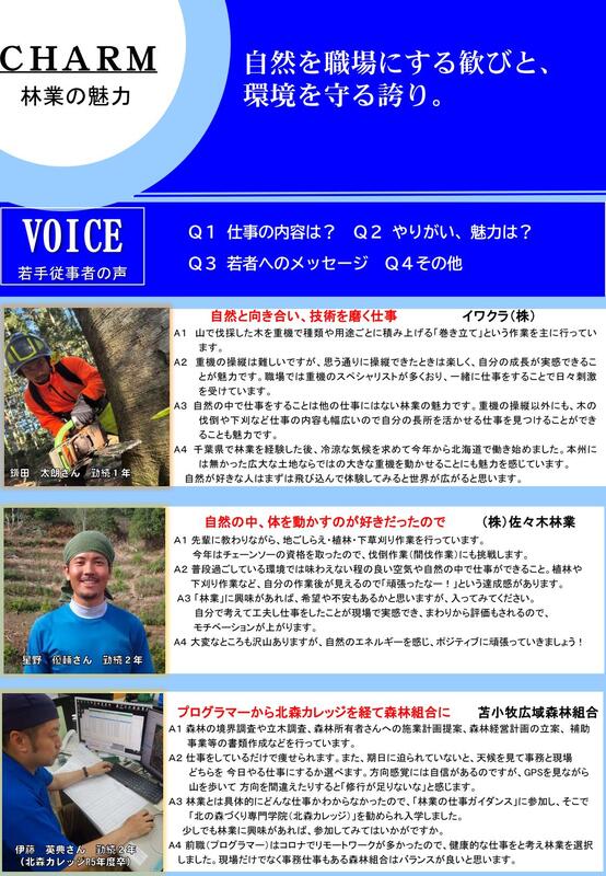 林業をささえる若手職員の声を紹介！