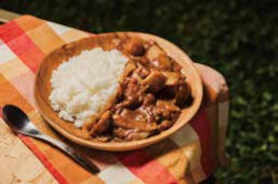 伊達野菜と黄金豚の無水カレー